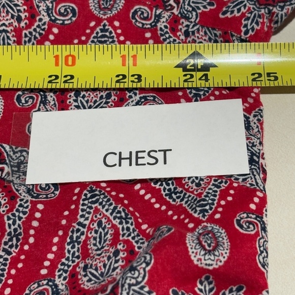 Talbots‎ Womens 3/4 Sleeve Button Down Tunic Shirt 2X Paisley Breathable Boho - Picture 10 of 12